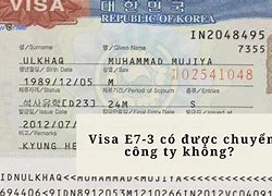 Quyền Lợi Của Visa E7-3